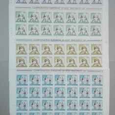 TIMBRE ROMÂNIA LP701/1969 C.E. de BOX - SET 4COLI 25 de timbre MNH