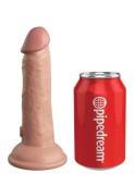 Dildo Clasic Cu Ventuza Dual Density Silicone Cock, Natural, 15 cm