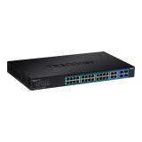 Cumpara ieftin Switch 28 porturi Gigabit Web Smart, 24 x PoE+, 4 x Gigabit/SFP - TRENDnet TPE-2840WS