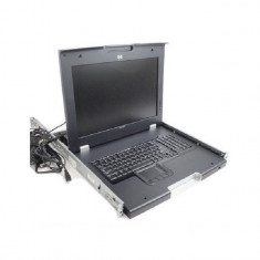 Consola rackabila KVM tastatura si monitor 17inch HP TFT7600RKM Rackmount NOU in cutie foto