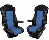 Cumpara ieftin Set huse din piele ecologica pentru MERCEDES ACTROS MP4 (2015-2021) Albastru Negru