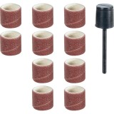 Set ax si 10 tamburi din corindon pentru slefuire, 10mm, GR150, Proxxon 28980