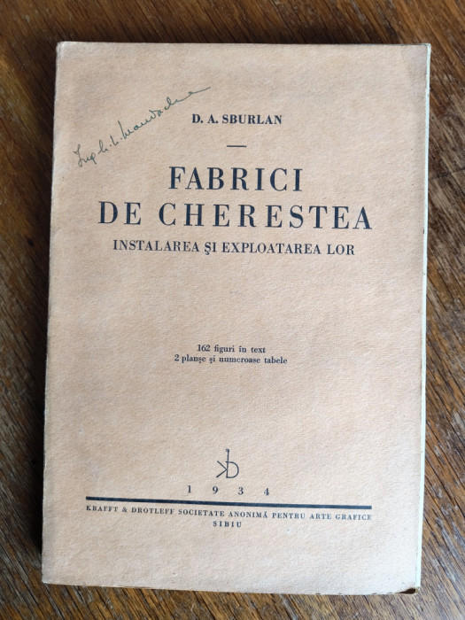 Fabrici de cherestea - D. A. Sburlan, 1934 / R7P4F