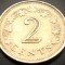 Moneda exotica 2 CENTI - MALTA, anul 1977 * cod 2492