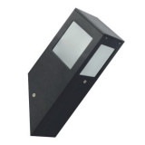 Lampa de gradina Kavak SQ-1, corp aluminiu, de perete, 300x90 mm, negru, IP44, Horoz