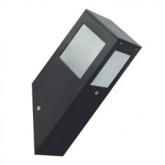 Lampa de gradina Kavak SQ-1, corp aluminiu, de perete, 300x90 mm, negru, IP44