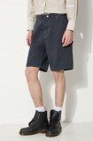 Thisisneverthat pantaloni scurti jeans Carpenter Short barbati, culoarea albastru marin, TN241WSOKS05