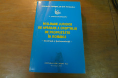 Mijloace juridice de aparare a dreptului de proprietate in Romania Dr.Th.Mrejeru foto