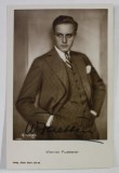 WERNER FUETTERER ( 1907 -1991 ) , ACTOR DE FILM GERMAN , FOTOGRAFIE CU AUTOGRAF , PERIOADA INTERBELICA