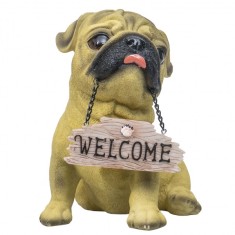 Decoratiune catel pentru gradina din rasina 14x20cm Zilan ZTS8013 foto