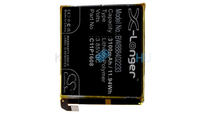Akku wie C11P1608 f&uuml;r Asus ZenFone AR u.a. 3100mAh