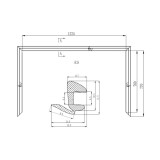 Cheder parbriz CITROEN C4 AIRCROSS, 04.2012-; MITSUBISHI ASX, 03.2019-05.2023, OUTLANDER (GG/GF), 07.2012-2021; PEUGEOT 4008, 04.2012-, PVC,