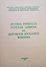 Studiul fondului funciar agricol al Republicii Socialiste Romania (Editia: 1983) foto