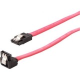 Cablu S-ATA 3 (T) la S-ATA 3 (T) in unghi drept, metal clips, 30cm