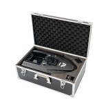 Geanta Pescuit Barca Negru 53x34x24 cm, Capac Rigid, Acoperire Hidrofuga, Cadru Metalic, Maner Ergonomic, Compact