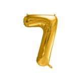 Cumpara ieftin Balon Folie Cifra 7 Auriu, 86 cm, Partydeco