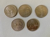 5 Comemorative 1/4 DOLAR 25 CENTI - CENTS - 2002 P D - SUA - USA - KM 331 (304), America de Nord