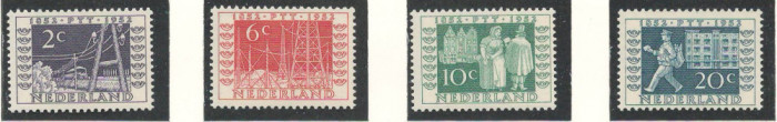 Olanda 1952 Mi 593/96 MNH - 100 de ani de timbre