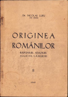 HST C868 Originea rom&amp;acirc;nilor 1942 Nicolae Lupu foto
