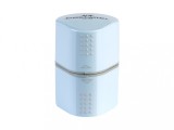 Ascutitoare tripla Faber-Castell Grip 2001 bleu sky, cu container
