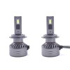 Set 2 becuri LED, H7, F9A, 150W, Canbus, 21000Lm, fara eroare, 6000k, fara bruiaj radio, cu ventilator de racire, argintiu
