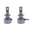 Set 2 becuri LED, H7, F9A, 150W, Canbus, 21000Lm, fara eroare, 6000k, fara bruiaj radio, cu ventilator de racire, argintiu