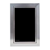 Ușă de vizitare - Ramă din aluminiu Crom si sticla Negru 200x300