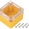 Carcasă Universală ABS Galben 49mm x 51mm x 36mm Garnitură