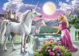 Puzzle 120 piese Princess and her unicorn, castorland