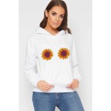 Hanorac dama alb - Sunflower - L