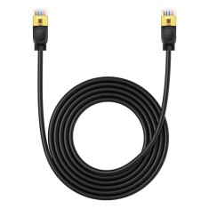 Cablu de rețea de mare viteză Baseus RJ45 cat. 7 10Gbps 3m negru subțire foto