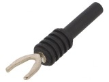 Mufă Furcă Banană 4mm 20A Neagră