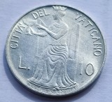 252. Moneda Vatican 10 lire 1980 (Cardinal virtues - Temperance), Europa