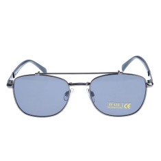 Ochelari de soare negri cu lentile rotunde