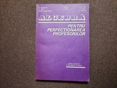 ALGEBRA PENTRU PERFECTIONAREA PROFESORILOR ION D ION RF9/2 foto