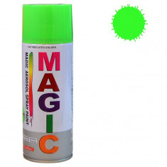 Spray vopsea MAGIC Verde Fluorescent , 400 ml. Kft Auto