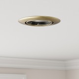 VidaXL Lămpi &icirc;ncastrate 24 de bucăți Rotund GU10 Alamă &Oslash;90 mm Oțel