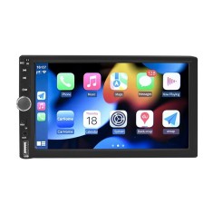 MP5 Player Techstar? 7028, 2DIN, Ecran HD Touch 7 inch, Camera Marsarier, Comenzi volan, MirrorLink, Bluetooth 4.2, AUX, USB, MicroSD, Negru foto