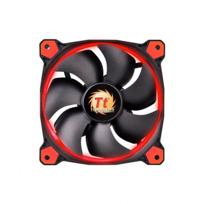 Ventilator Thermaltake Riing 12 High Static Pressure 120mm iluminare rosie foto