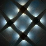 Set 4 Lămpi Solare de Perete EMC ONSHOP&reg;, Bidirecționale cu Efect de Lumină &icirc;n Cruce, 4 LED-uri, Senzor de Lumină, Autonomie 6-8h, Rezistente la Exter