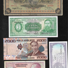 Set #74 15 bancnote de colectie (cele din imagini)
