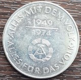 (M255) MONEDA GERMANIA DEMOCRATA (RDG, DDR) -10 MARK 1974, COMEMORARE 25 ANI DDR, Europa