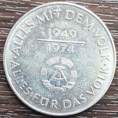 (M255) MONEDA GERMANIA DEMOCRATA (RDG, DDR) -10 MARK 1974, COMEMORARE 25 ANI DDR