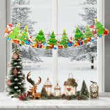 Ghirlanda de hartie de Craciun - 8 brazi - 3,5 m