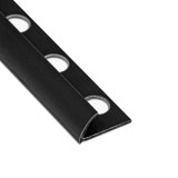 Profil PVC margine gresie si faianta, uni, 00085ne, negru, 8.5 mm, 2.6 m