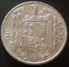 Moneda 10 CENTIMOS - SPANIA, anul 1953 *cod 5133 foto