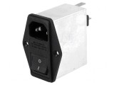 Conector AC Soclu Tată 6A 250V 0.8mH IEC 60320