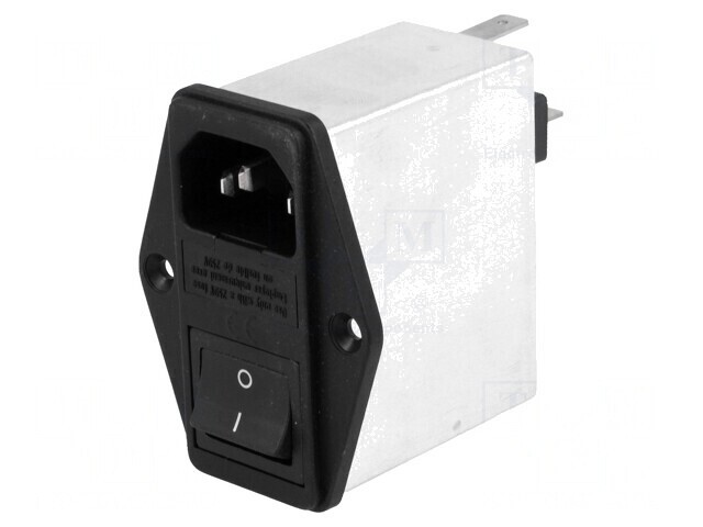 Conector AC Soclu Tată 6A 250V 0.8mH IEC 60320