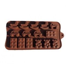 Forma silicon pentru prajituri, Ursuleti, Piese lego, Caluti, Masinute, 168COF