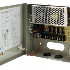 Sursa in comutatie AC-DC cu cutie 60W 12V 5.0A 4canale WELL
